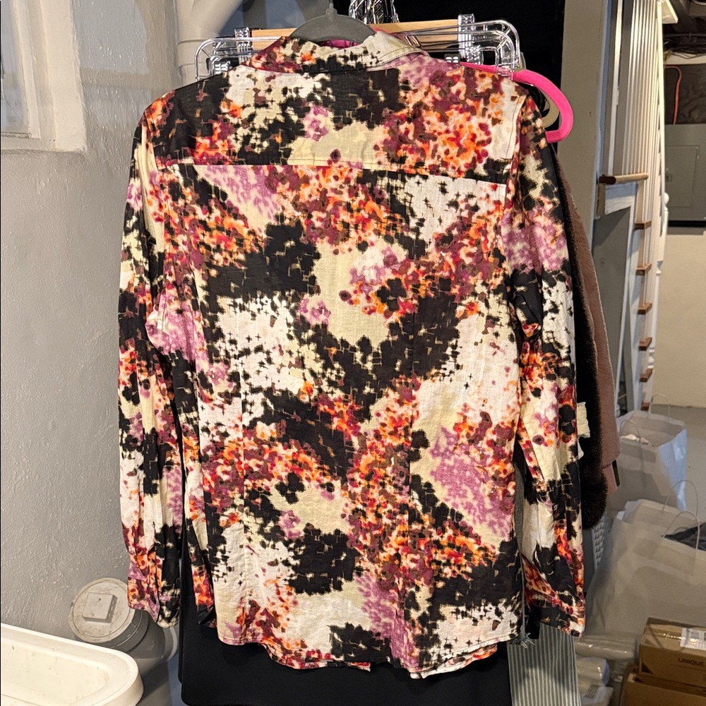 Calvin Klein Multicolor Abstract Button-Down Shirt - image 4